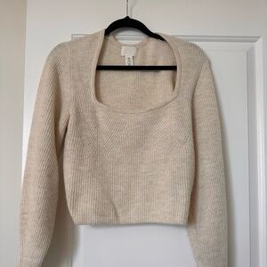 Cream knit sweater